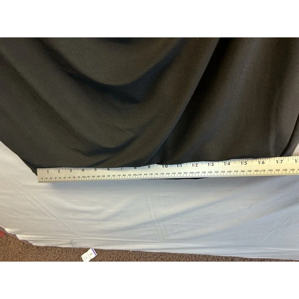 Lauren Ralph Lauren Ruched Sleeveless Sheath Dress Black Draped Women’s 10P - Picture 8 of 9